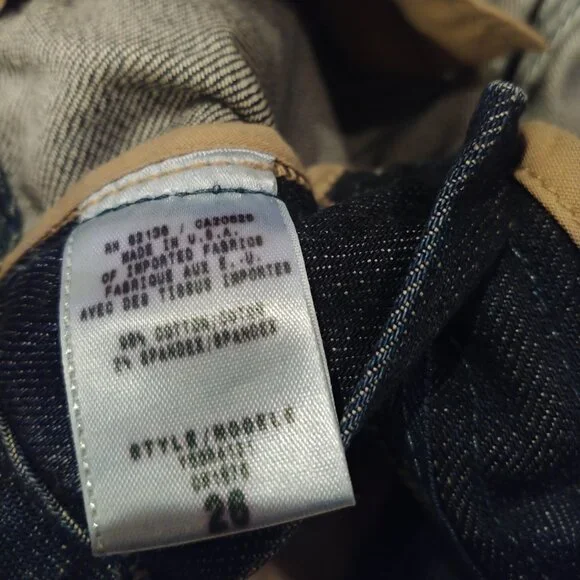 Vintage Guess Premium dark washed low rise flared jeans size 26 Made in USA - Picture 5 of 16